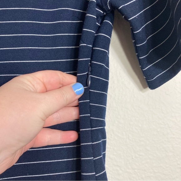 Lulu’s Striped BodyCon Dress - Blue - Large - Picture 3 of 6